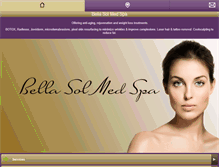 Tablet Screenshot of bellasolmedspaca.com